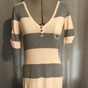Mustard seed long striped dress size Medium